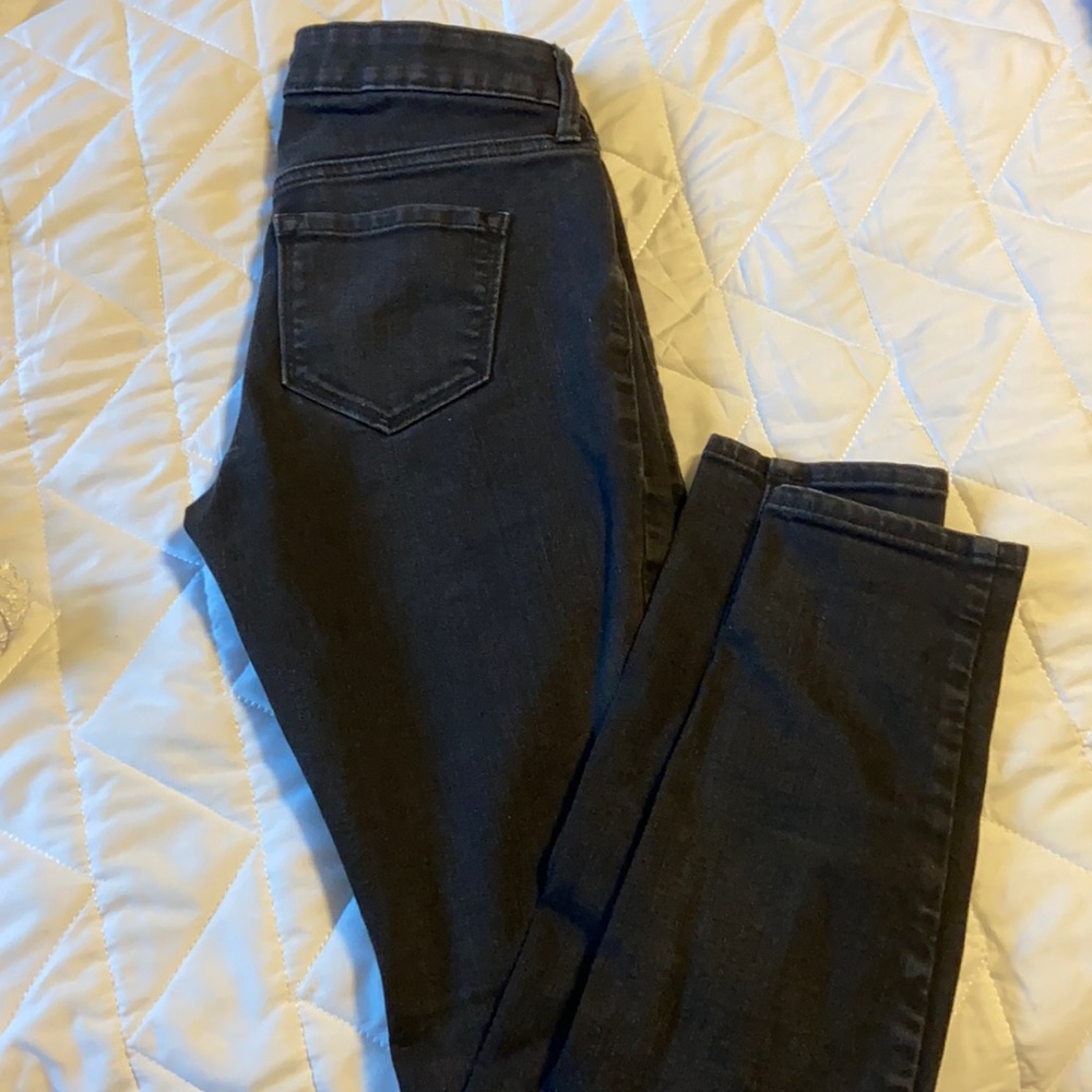 plain black skinny jeans
